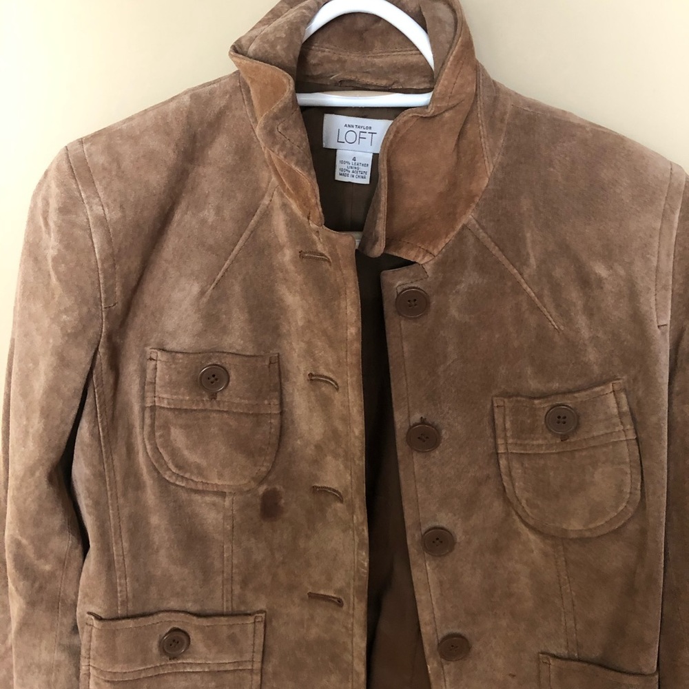 Brown suede jacket